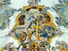 Östliches Deckenfresko im Chor der Predigerkirche Rottweil Östliches Deckenfresko im Chor der Predigerkirche Rottweil