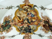 Westliches Deckenfresko im Chor der Predigerkirche Rottweil Westliches Deckenfresko im Chor der Predigerkirche Rottweil